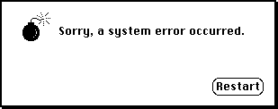 💣 Sorry, a system error occurred.